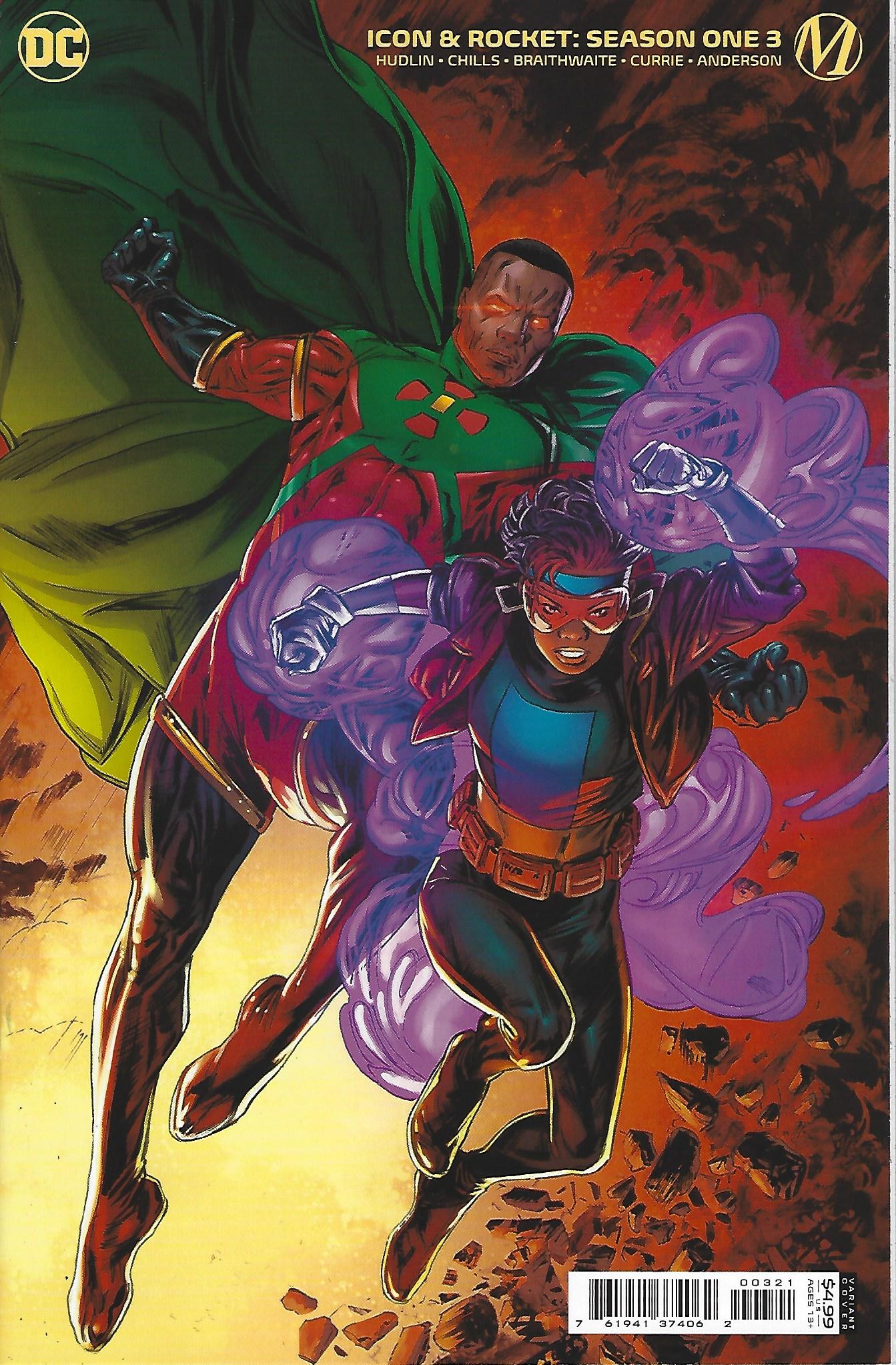DC & Milestone Comics - Icon & Rocket Season One #3 Variant Cover B