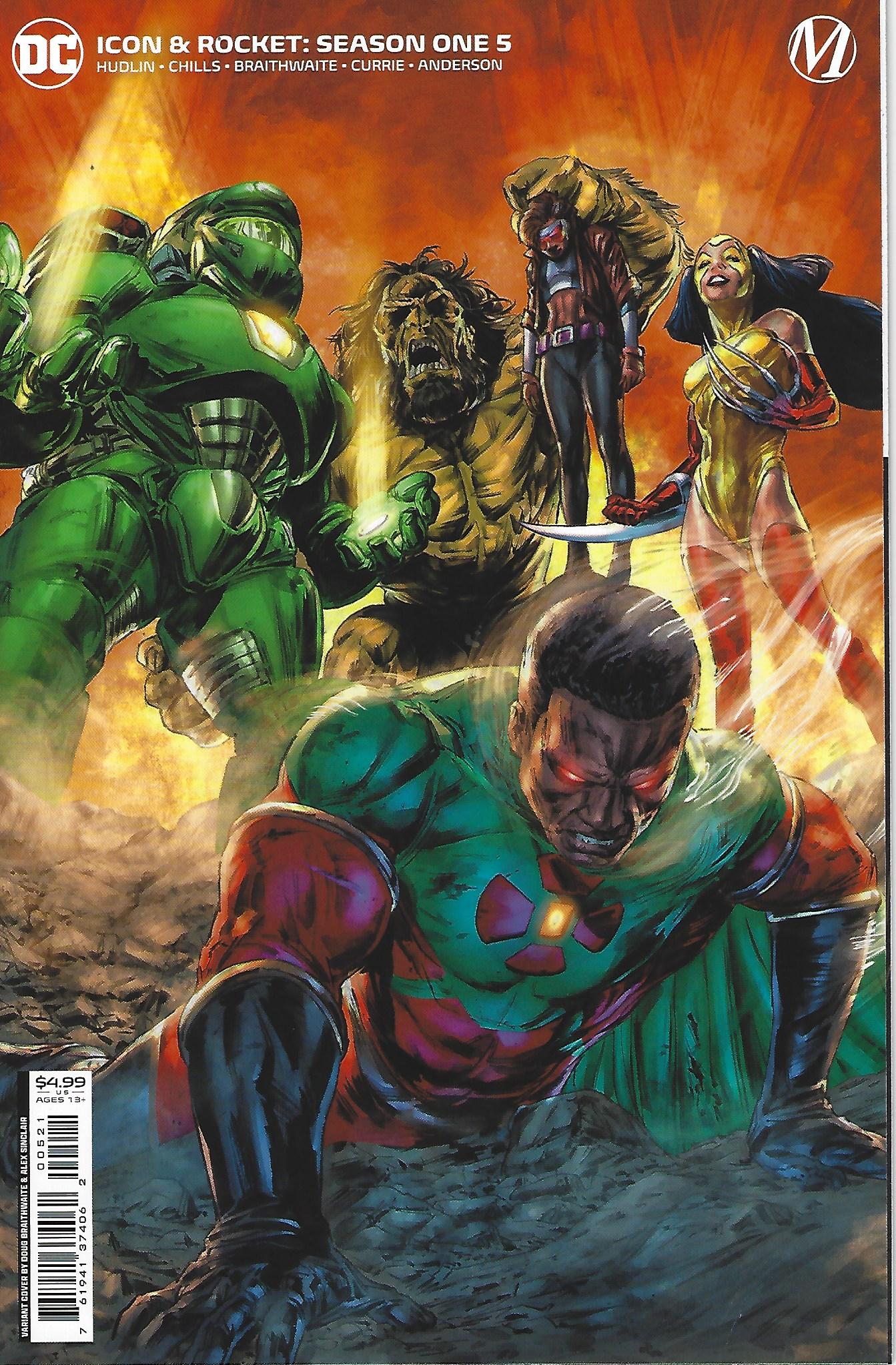 DC & Milestone Comics - Icon & Rocket Season One #5 - Variant Cover B