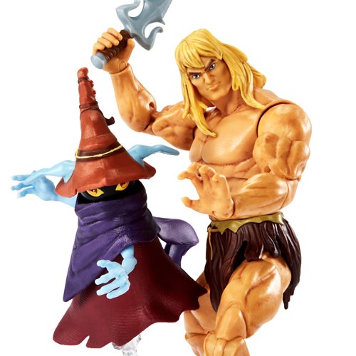 Mattel - Masters of the Universe Revelation Masterverse Savage He-Man with Orko Deluxe Action Figure 2-Pack