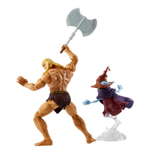 Mattel - Masters of the Universe Revelation Masterverse Savage He-Man with Orko Deluxe Action Figure 2-Pack