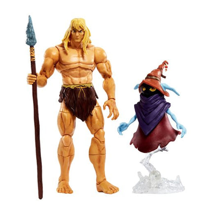 Mattel - Masters of the Universe Revelation Masterverse Savage He-Man with Orko Deluxe Action Figure 2-Pack