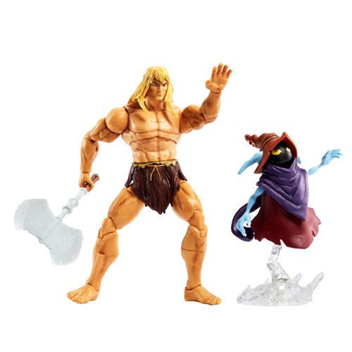 Mattel - Masters of the Universe Revelation Masterverse Savage He-Man with Orko Deluxe Action Figure 2-Pack