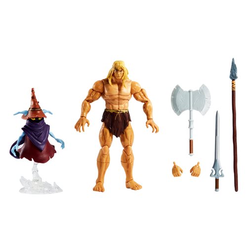 Mattel - Masters of the Universe Revelation Masterverse Savage He-Man with Orko Deluxe Action Figure 2-Pack